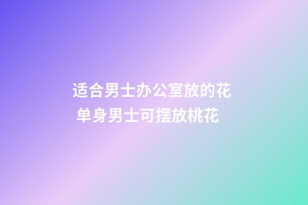 适合男士办公室放的花  单身男士可摆放桃花